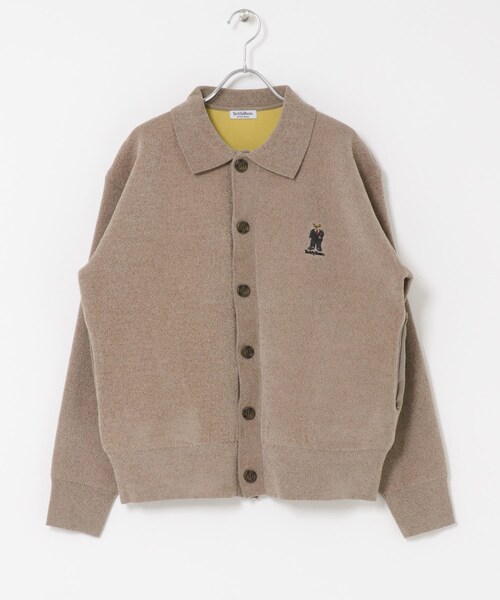 ITEMS URBANRESEARCH（アイテムズ アーバンリサーチ）の「Teddy Bear Wフェイスニットシャツカーディガン（カーディガン/ボレロ・メンズ・OFF/NVY/MOC・M/L）」の15枚目の写真