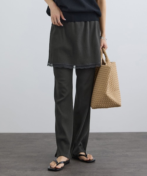 ADAM ET ROPE'（アダムエロペ）の「【Angie La La for SALON】GENTLE intimate レギンススカート（その他パンツ・レディース・チャコール/ホワイト・F）」の11枚目の写真