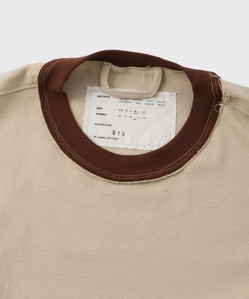 ADAM ET ROPE'（アダムエロペ）の「【CAMIEL FORTGENS/カミエル フォートヘンス】NORMAL TEE 1/1 RIB（Tシャツ/カットソー・メンズ・ベージュ・M）」の7枚目の写真