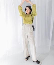 URBAN RESEARCH ROSSO | ヘリンボーンラップストレートパンツ(その他パンツ)