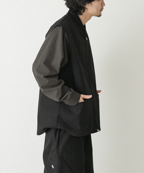 EKAL（エカル）の「『別注』Dickies×EKAL　ワークベスト（ベスト・メンズ・ブラウン/ブラック・M/L）」の16枚目の写真