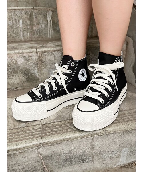 GYDA（ジェイダ）の「【WEB限定】ALLSTAR LIFTED HI（スニーカー・レディース・ブラック/オフホワイト・22/23/24）」の22枚目の写真