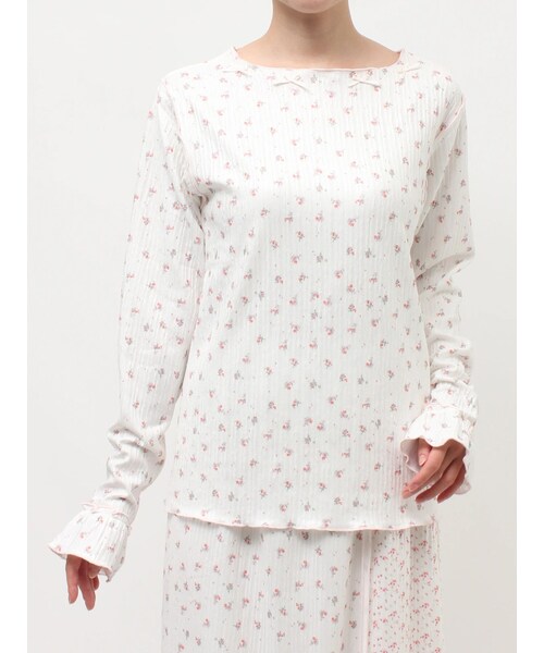 merry jenny（メリージェニー）の「フラワーメロートップス（Tシャツ/カットソー・レディース・ピンク/イエロー/ブルー・F）」の2枚目の写真