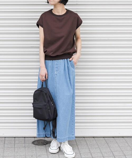 URBAN RESEARCH DOORS（アーバンリサーチドアーズ）の「FORK&SPOON　綿麻デニムスカート（デニムスカート・レディース・USED/ONEWASH・1/2）」の16枚目の写真
