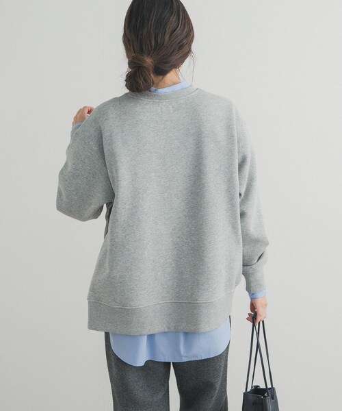 URBAN RESEARCH DOORS(アーバンリサーチドアーズ)の「『一部WEB限定カラー』『UR TECH』裏起毛サイド釦スウェット(スウェット・レディース・GREIGE/GOLD/NAVY/杢GRAY・M)」の14枚目の写真