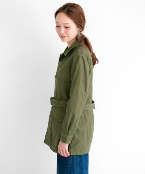 URBAN RESEARCH（アーバンリサーチ）の「ベルト付ミリタリージャケット（ミリタリージャケット・レディース・KHAKI/CAMO・FREE）」の10枚目の写真