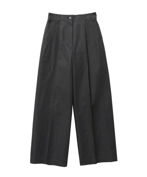 ELENDEEK（エレンディーク）の「UPRIGHT WIDE CHINO PT（チノパンツ・レディース・オフホワイト/ブラック/ベージュ・02/01）」の8枚目の写真