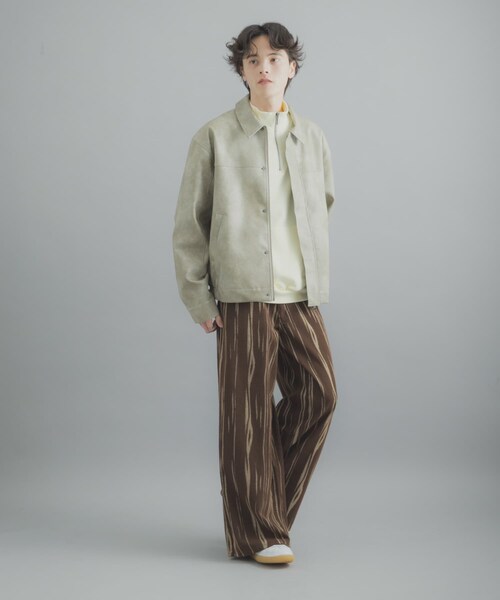 SENSE OF PLACE by URBAN RESEARCH(センスオブプレイスバイアーバンリサーチ)の「マーブルプリントワイドデニム(デニムパンツ・メンズ・BROWN/OLIVE・M/L)」の19枚目の写真