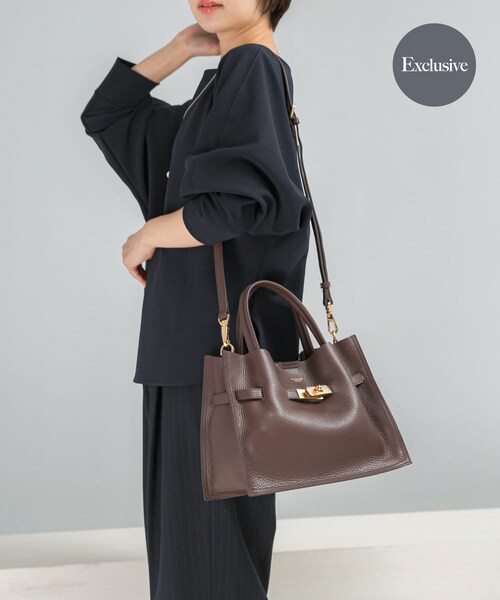 URBAN RESEARCH ROSSO（アーバンリサーチロッソ）の「VIOLA d’ORO　TRERO M（トートバッグ・レディース・blkgry/dtaupe/browngry/別注CAFFE・-）」の2枚目の写真