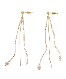 LAGUNAMOON | トリプルチェーンピアス(ピアス(両耳用))