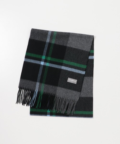 URBAN RESEARCH（アーバンリサーチ）の「チェックカシミヤマフラー（マフラー・メンズ・NAVY×CCL/BEG×BROWN/RED CHECK/BLK CHECK/YEL CHECK・FREE）」の7枚目の写真