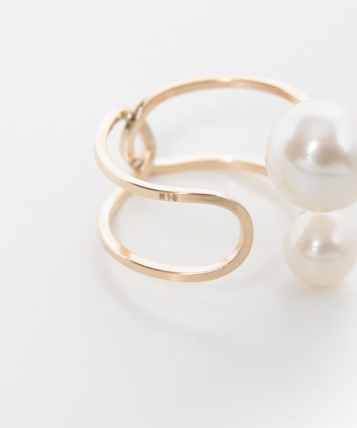 URBAN RESEARCH（アーバンリサーチ）の「ff by decor urban research　ダブルパールイヤカフ（イヤリング・レディース・10KYG・-）」の9枚目の写真