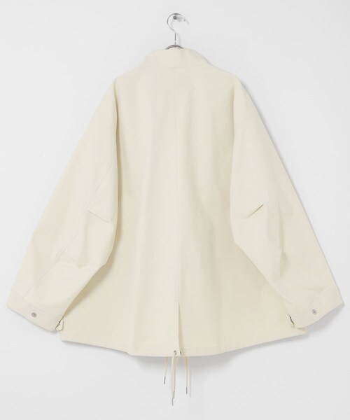 SENSE OF PLACE by URBAN RESEARCH（センスオブプレイスバイアーバンリサーチ）の「『撥水/防花粉』SKINProof ミリタリージャケット（ミリタリージャケット・レディース・BLACK/IVORY・One）」の5枚目の写真