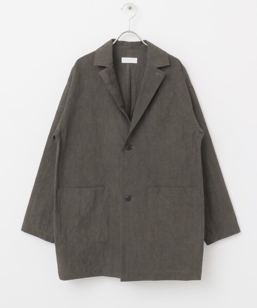 かぐれ（カグレ）の「『ユニセックス』コットンテーラードジャケット（テーラードジャケット・レディース・BEIGE/CHARCOAL/BLACK・1/2）」の22枚目の写真
