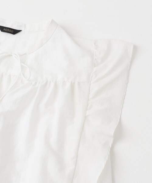 URBAN RESEARCH ROSSO（アーバンリサーチロッソ）の「フリルブラウス（シャツ/ブラウス・レディース・bk print/off/sax・FREE）」の19枚目の写真