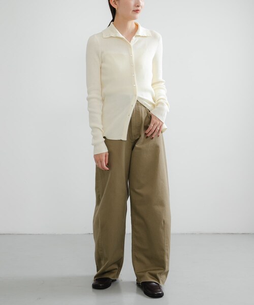 URBAN RESEARCH（アーバンリサーチ）の「『UR TECH』2WAYリブニット（ニット/セーター・レディース・OFF/BRICK/GREEN・FREE）」の10枚目の写真