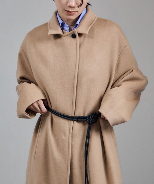 ADAM ET ROPE'(アダムエロペ)の「ピュアカシミヤナロートレンチコート(トレンチコート・レディース・キャメル/チャコール・F)」の14枚目の写真