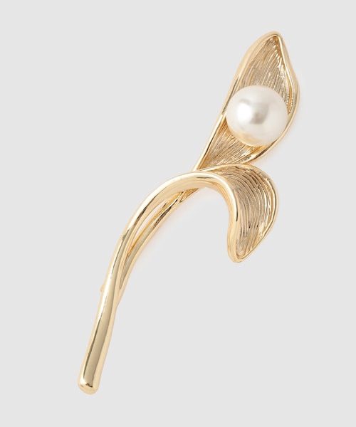 ROPE'(ロペ)の「カラーモチーフパールブローチ(ブローチ/コサージュ・レディース・ゴールド/シルバー・F)」の2枚目の写真