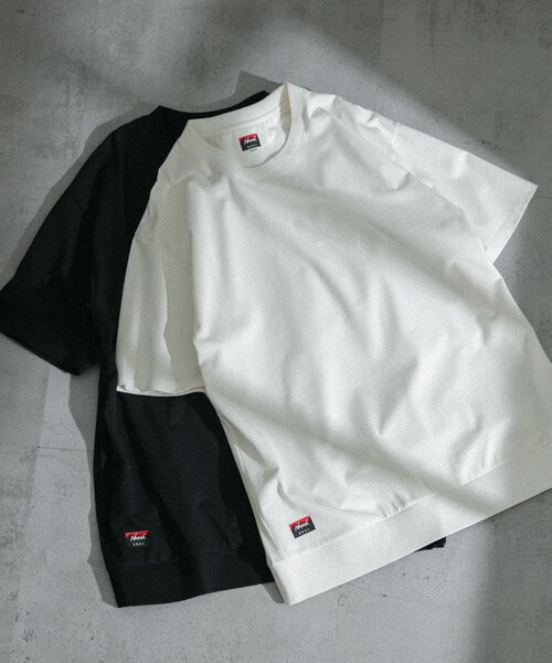 EKAL(エカル)の「『別注』NANGA×EKAL ロゴTシャツ(Tシャツ/カットソー・メンズ・ホワイト/ブラック・M/L)」の4枚目の写真