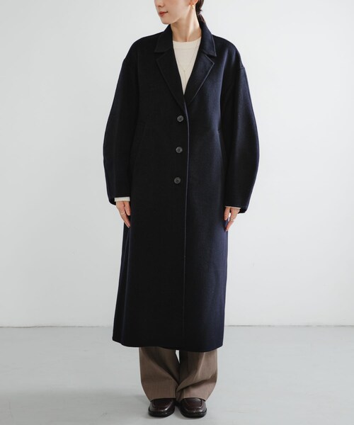 URBAN RESEARCH（アーバンリサーチ）の「new basic　super160 rever chester coat（テーラードジャケット・レディース・NAVY・36/38）」の6枚目の写真