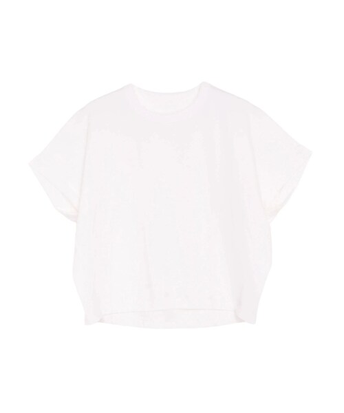 ELENDEEK(エレンディーク)の「ROLL UP T CS(Tシャツ/カットソー・レディース・オフホワイト/ブラック/ブルー/ベージュ・F)」の5枚目の写真