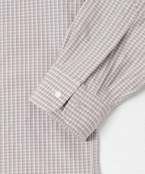 EKAL（エカル）の「nanamica　Micro Plaid Wind Shirts（シャツ/ブラウス・メンズ・Gray(H)/Navy(N)・M/L）」の5枚目の写真