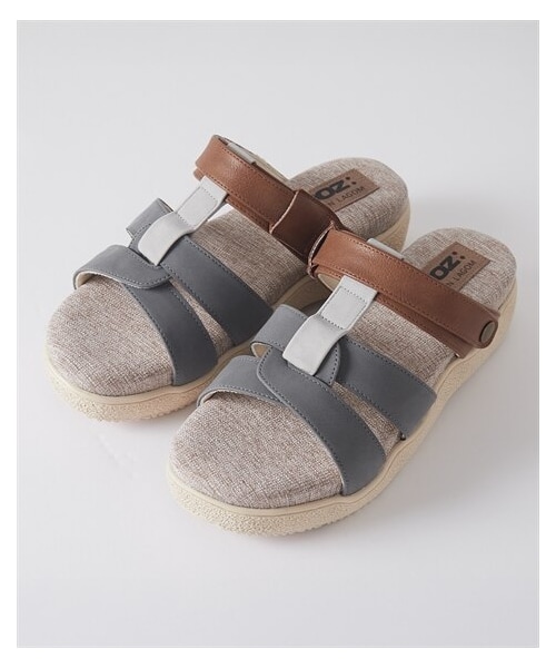 nissen（ニッセン）の「【ゆったり幅広】moz（モズ）2WAYデザインサンダル（ワイズ４Ｅ）（サンダル・メンズ・ネイビー/オーク/アプリコット/グレー・M=23.0~23.5cm/4E/L=24.0~24.5cm/4E/LL=25.0~25.5cm/4E/3L=26.0~26.5cm/4E）」の7枚目の写真