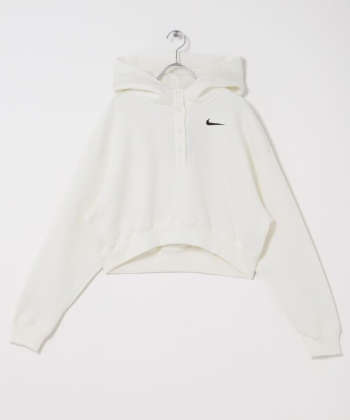 URBAN RESEARCH DOORS（アーバンリサーチドアーズ）の「NIKE　NSW PHNX FLC OS CRP HNLY（パーカー・レディース・PLATINUM/SAIL・M）」の4枚目の写真