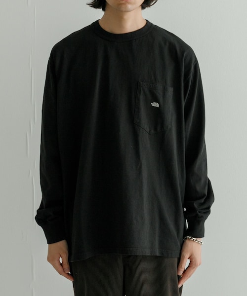 URBAN RESEARCH（アーバンリサーチ）の「THE NORTH FACE PURPLELABEL　7oz L/S Pocket T-shirts（Tシャツ/カットソー・メンズ・Off White/A Gray/Black・M/L）」の2枚目の写真