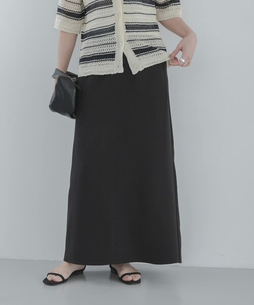 URBAN RESEARCH Sonny Label（アーバンリサーチサニーレーベル）の「Iラインダブルクロススカート（スカート・レディース・ブラウン/ブラック・36/38）」の2枚目の写真