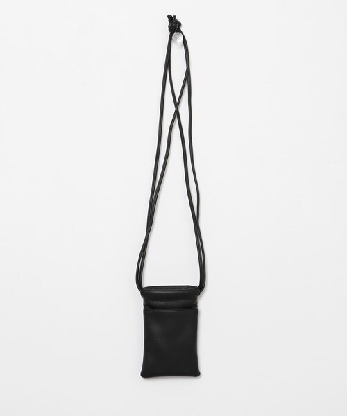 ITEMS URBANRESEARCH(アイテムズ アーバンリサーチ)の「フェイクレザー ミニショルダー BAG(ショルダーバッグ・メンズ・BLK・-)」の5枚目の写真