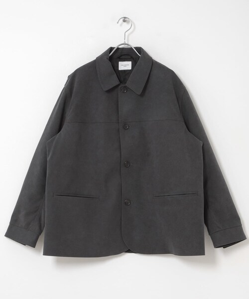 URBAN RESEARCH DOORS(アーバンリサーチドアーズ)の「フェイクスエード カーコートジャケット(テーラードジャケット・メンズ・BROWN/CHARCOAL・M/L)」の4枚目の写真