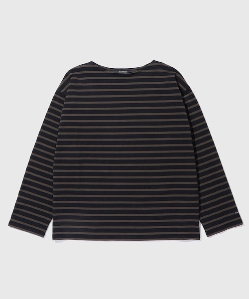 ADAM ET ROPE'(アダムエロペ)の「《別注》【Le Minor/ルミノア】 L/S SIGNATURE BASQUE(Tシャツ/カットソー・メンズ・ライトグレー/ダークブラウン/ダークブラウン系/ブラウン・L/M/S)」の17枚目の写真