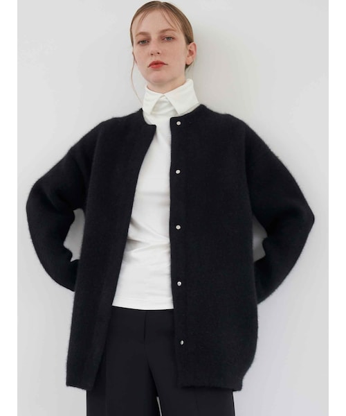 ジャケット・アウター ELENDEEK CN RACCOON CARDIGAN ELENDEEK カーディガン ELENDEEK BASIC CN RACCOON MIX CARDIGAN