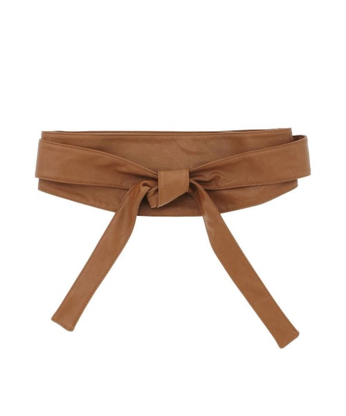 LAGUNAMOON（ラグナムーン）の「ウエストサッシュベルト（ベルト・レディース・キャメル/ブラック・F）」の9枚目の写真