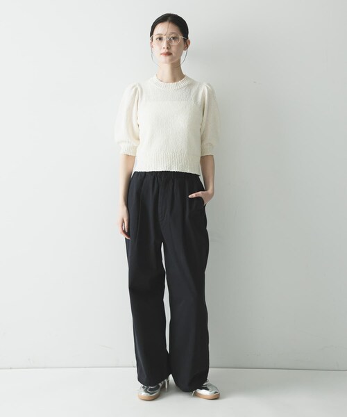 URBAN RESEARCH（アーバンリサーチ）の「『3サイズ展開』チノイージーパンツ（その他パンツ・レディース・OFF WHITE/NAVY/LT PINK・36/38/40）」の19枚目の写真