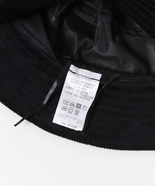 URBAN RESEARCH Sonny Label（アーバンリサーチサニーレーベル）の「コーデュロイハット（ハット・レディース・ベージュ/ブラック・one）」の7枚目の写真