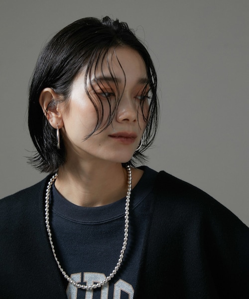 ADAM ET ROPE'（アダムエロペ）の「【ERICKA NICOLAS BEGAY】ナバホパールネックレス7mm/60cm（ネックレス・レディース・シルバー・F）」の2枚目の写真