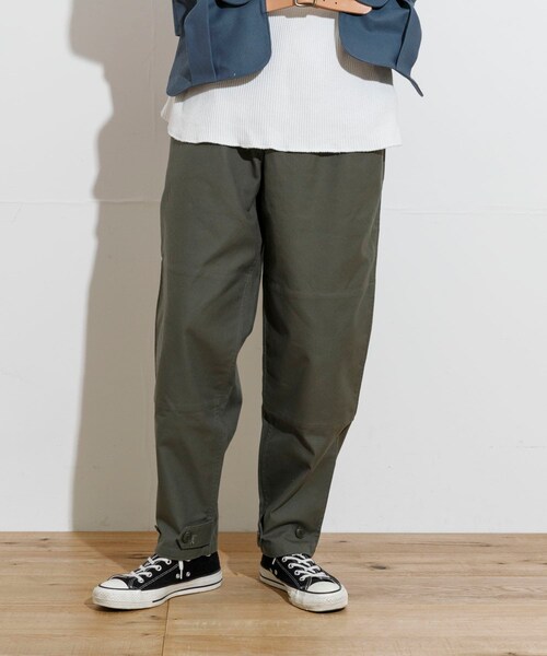 THE GOODLAND MARKET（ザグッドランドマーケット）の「KEIMEN　pants（その他パンツ・メンズ・Khaki/Black/Ivory/Navy/Brown・S/M/L/XL）」の6枚目の写真
