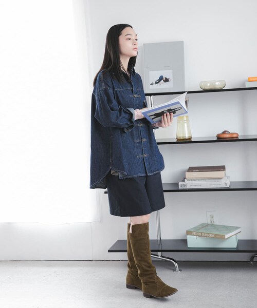 URBAN RESEARCH DOORS(アーバンリサーチドアーズ)の「『別注』Lee×DOORS COWBOY SHIRTS(シャツ/ブラウス・レディース・BLUE/NAVY・One)」の8枚目の写真