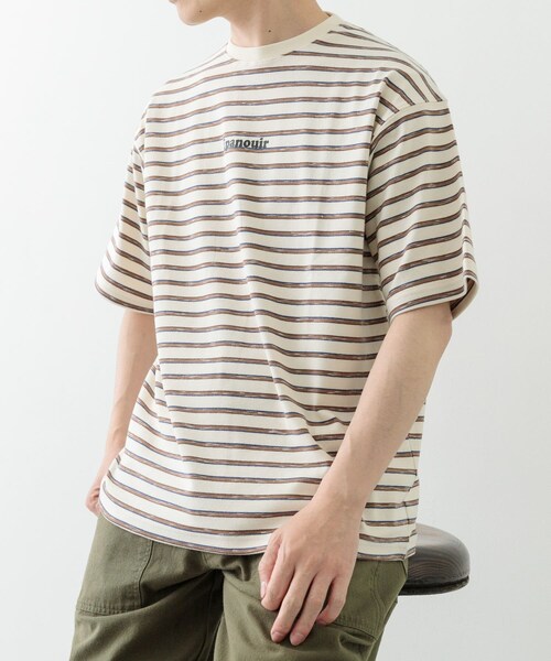 ITEMS URBANRESEARCH（アイテムズ アーバンリサーチ）の「ビンテージライク ボーダーTシャツ（Tシャツ/カットソー・メンズ・BEG/WHT/KHK・M/L）」の15枚目の写真
