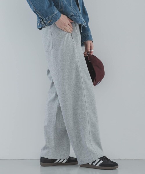 URBAN RESEARCH Sonny Label（アーバンリサーチサニーレーベル）の「メルティスウェットバレルパンツ（スウェットパンツ・レディース・グレー/ネイビー・Free）」の4枚目の写真