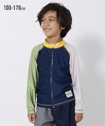 nissen | 配色ラッシュガード（男の子　女の子　水着）(ラッシュガード)