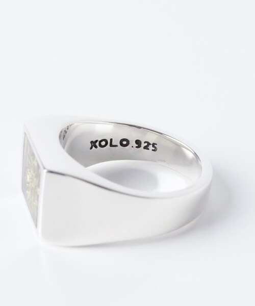 URBAN RESEARCH（アーバンリサーチ）の「XOLO　SIGNET RING WITH GRAY（リング・メンズ・SILVER・L）」の6枚目の写真