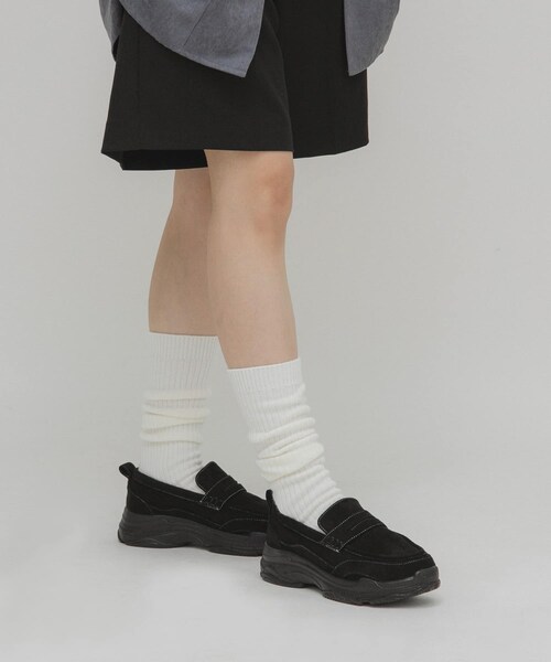 KBF（ケイビーエフ）の「スニーカーソールローファー（その他シューズ・レディース・BLACK/BROWN・S/M/L/LL）」の5枚目の写真