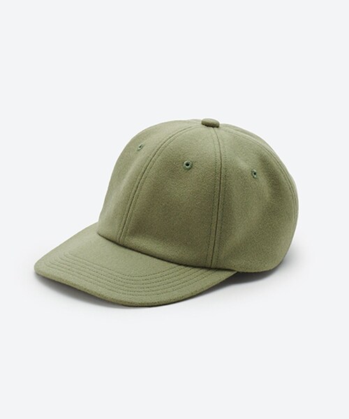 ADAM ET ROPE'（アダムエロペ）の「【J'aDoRe限定】【KIJIMA TAKAYUKI(キジマ タカユキ)】LAMB MELTON 6PANEL CAP（キャップ・レディース・ブラック/ダークブラウン/ベージュ/ライトグリーン・F）」の4枚目の写真