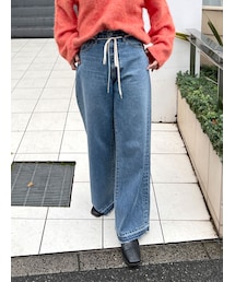 Ungrid | ウエストデザインルーズデニム(デニムパンツ)