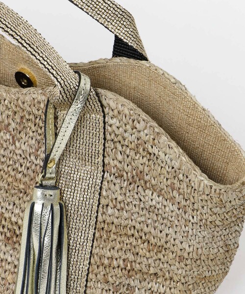 URBAN RESEARCH Sonny Label（アーバンリサーチサニーレーベル）の「VIOLAd’ORO　SANDRO V-8087（かごバッグ・レディース・nat×blk/nat×gold/br×gold・one）」の14枚目の写真