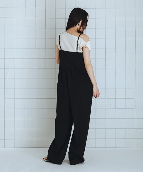 SENSE OF PLACE by URBAN RESEARCH(センスオブプレイスバイアーバンリサーチ)の「撥水UVカットウエストドローオールインワン(サロペット/オーバーオール・レディース・BROWN/BLACK/BEIGE・S/M)」の11枚目の写真