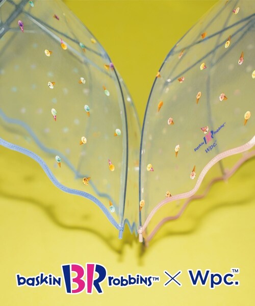 ROPE' PICNIC(ロペピクニック)の「サーティワン アイスクリーム×Wpc.アイスクリームパターンアンブレラ(長傘・レディース・ブルー系/ピンク・F)」の4枚目の写真